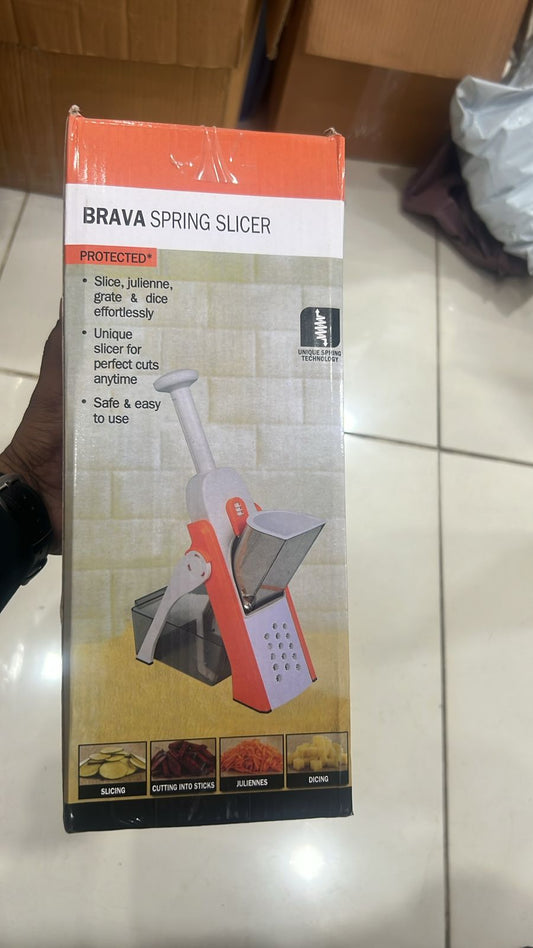 Slice Vertical Mandoline Slicer – Multi-Purpose Vegetable Cutter & Julienne Tool with Adjustable Thickness